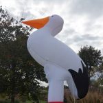 Opblaasbare Ooievaar verhuur
