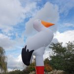 Opblaasbare Ooievaar te huur