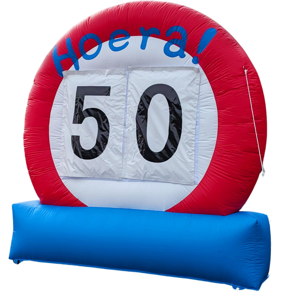 Verkeersbord Verjaardag Opblaasbaar